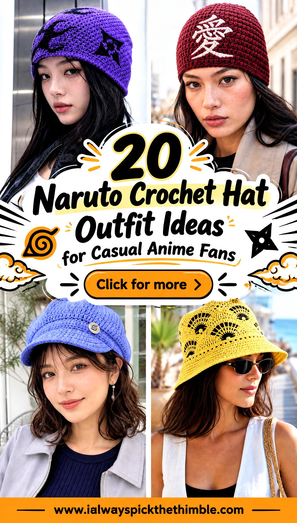 20 Naruto Crochet Hat Outfit Ideas for Casual Anime Fans - 20 Naruto Crochet Hat Outfit Ideas for Casual Anime Fans