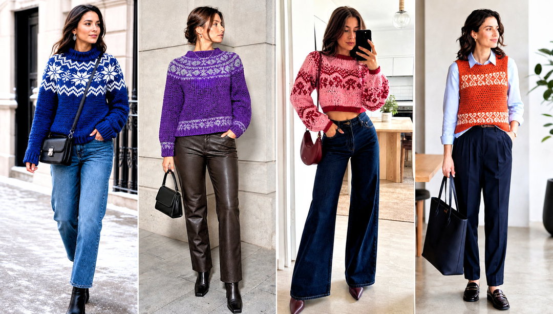 20 Nordic Crochet Sweater Outfit Ideas for Winter Comfort
