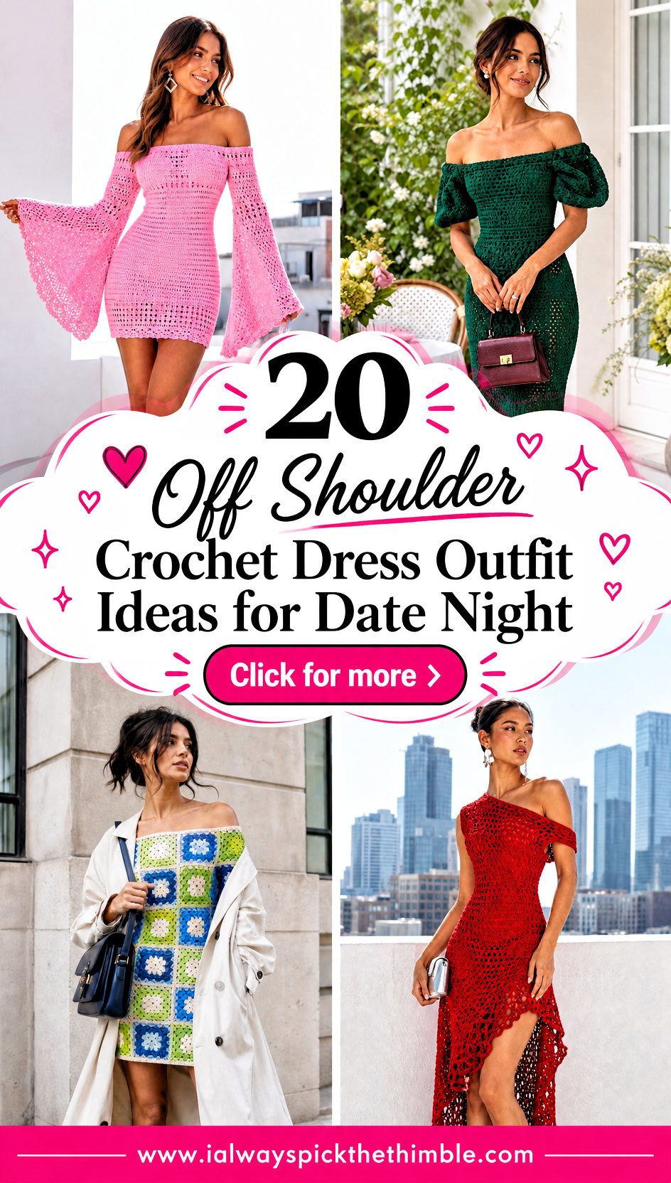 20 Off Shoulder Crochet Dress Outfit Ideas for Date Night - 20 Off Shoulder Crochet Dress Outfit Ideas for Date Night