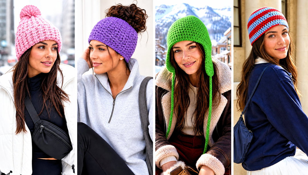 20 One Skein Crochet Hat Outfit Ideas for Winter Walks