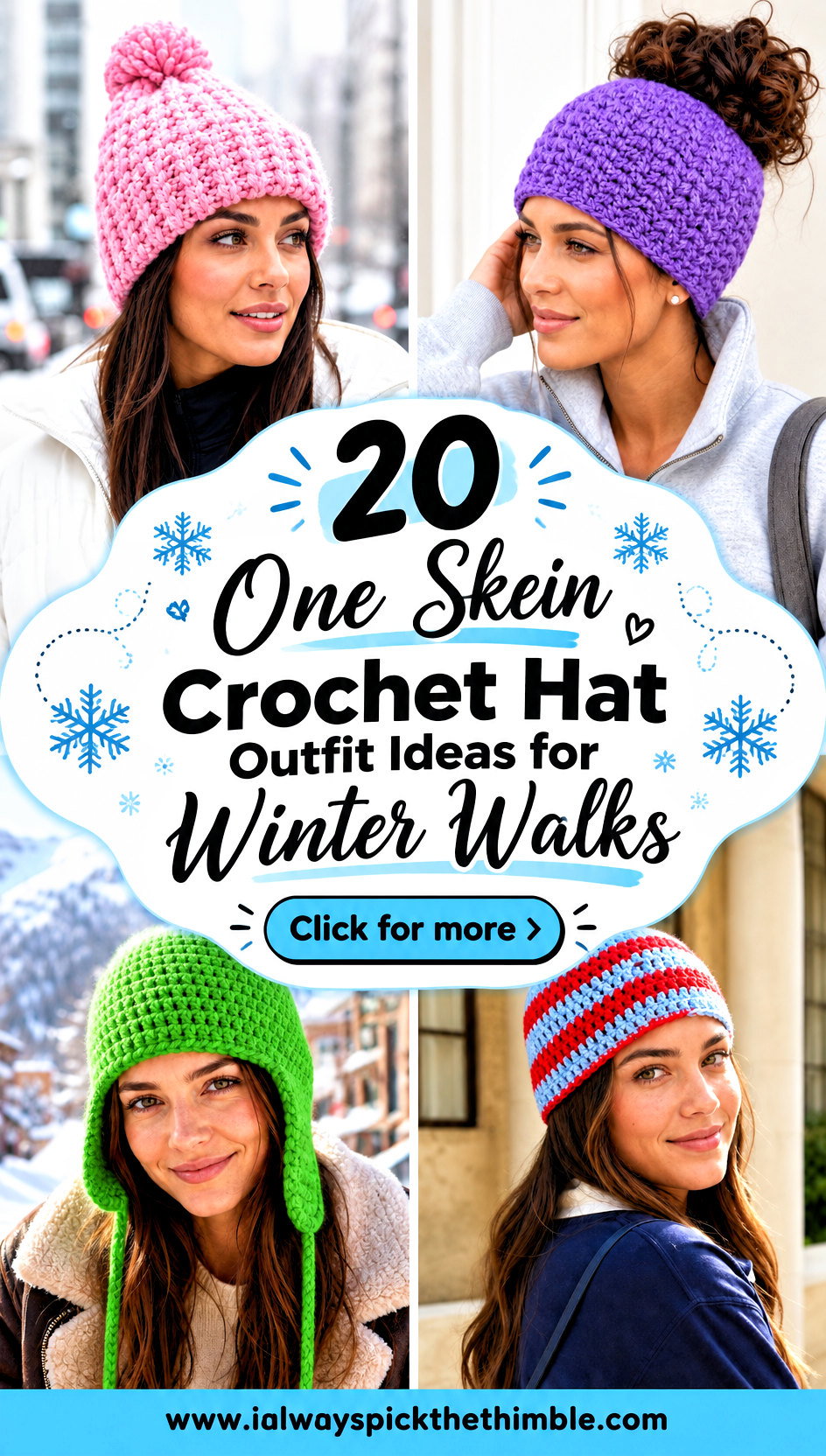 20 One Skein Crochet Hat Outfit Ideas for Winter Walks - 20 One Skein Crochet Hat Outfit Ideas for Winter Walks