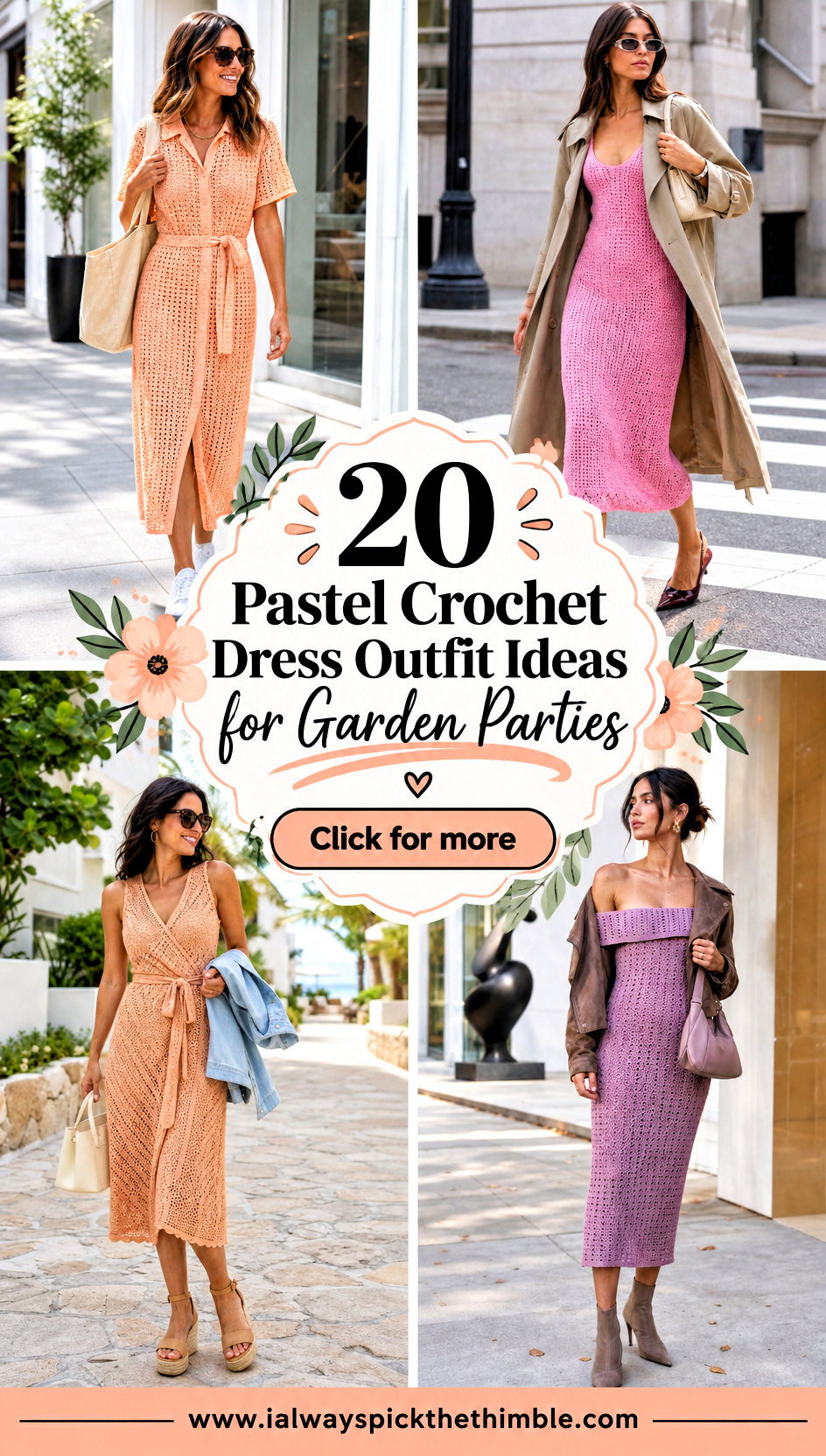 20 Pastel Crochet Dress Outfit Ideas for Garden Parties - 20 Pastel Crochet Dress Outfit Ideas for Garden Parties