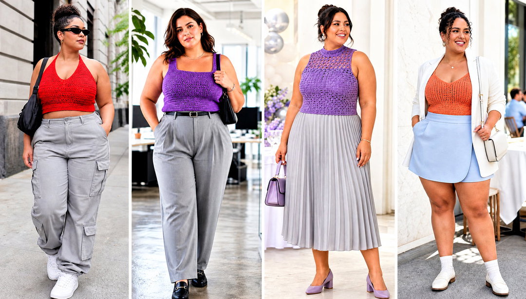 20 Plus Size Crochet Tank Top Outfit Ideas for Casual Plans