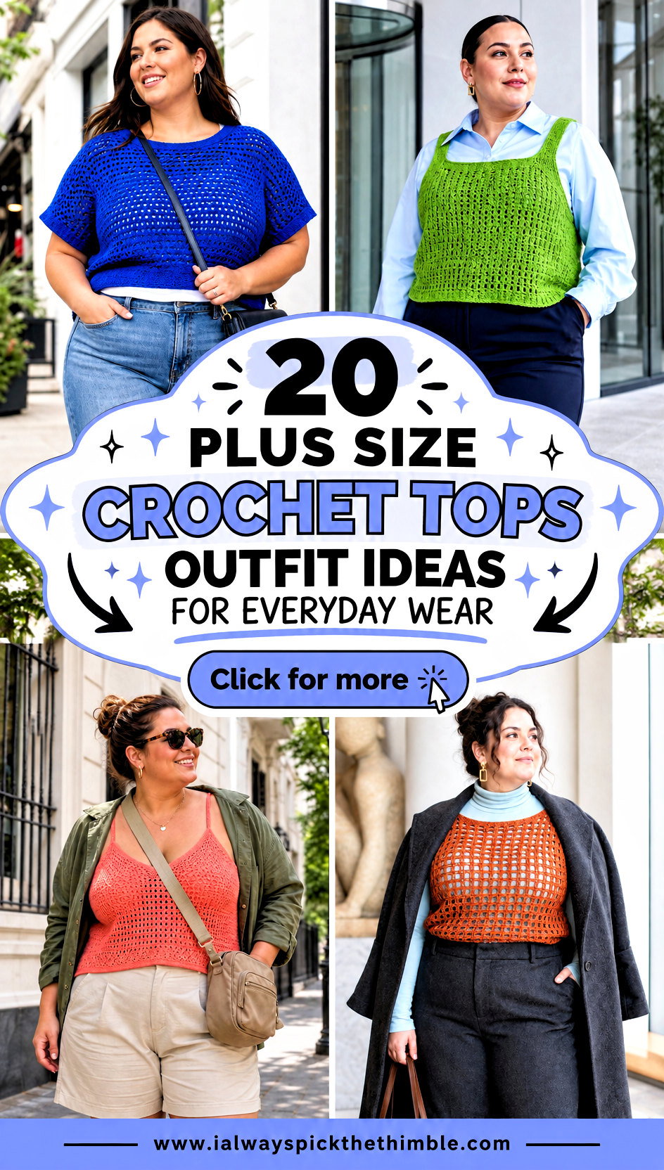 20 Plus Size Crochet Tops Outfit Ideas for Everyday Wear - 20 Plus Size Crochet Tops Outfit Ideas for Everyday Wear