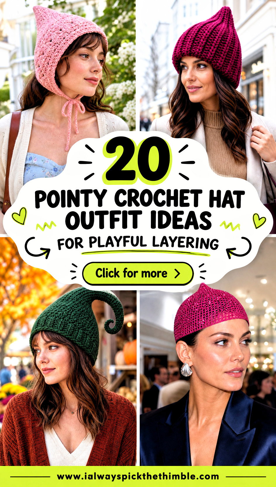 20 Pointy Crochet Hat Outfit Ideas for Playful Layering - 20 Pointy Crochet Hat Outfit Ideas for Playful Layering