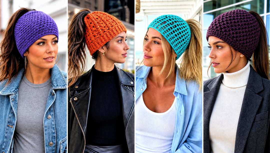 20 Ponytail Crochet Hat Outfit Ideas for Active Days