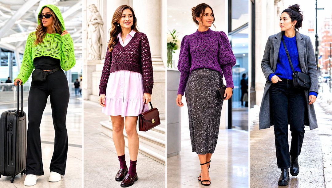 20 Pullover Crochet Sweater Outfit Ideas for Cool Weather