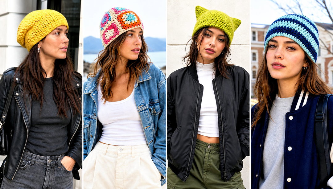 20 Quick Crochet Beanie Outfit Ideas for Chilly Days