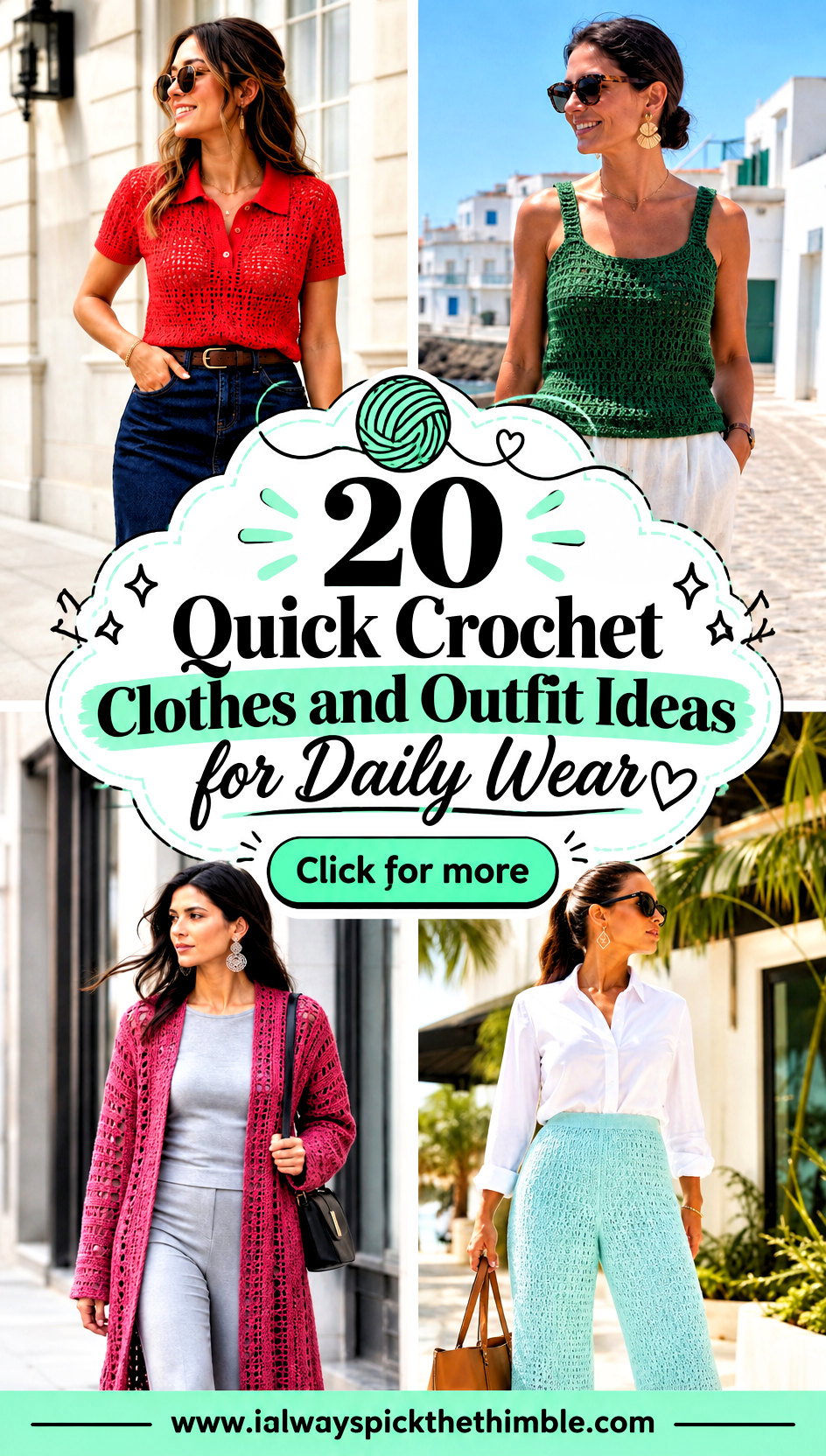 20 Quick Crochet Clothes and Outfit Ideas for Daily Wear - 20 Quick Crochet Clothes and Outfit Ideas for Daily Wear