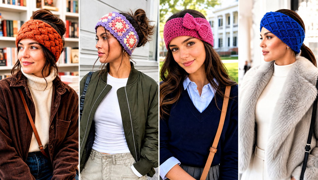 20 Quick Crochet Ear Warmer Outfit Ideas for Winter Walks