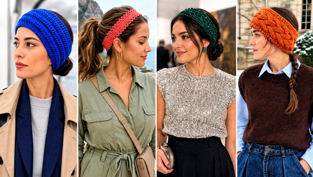 20 Quick Crochet Headband Outfit Ideas for Casual Looks