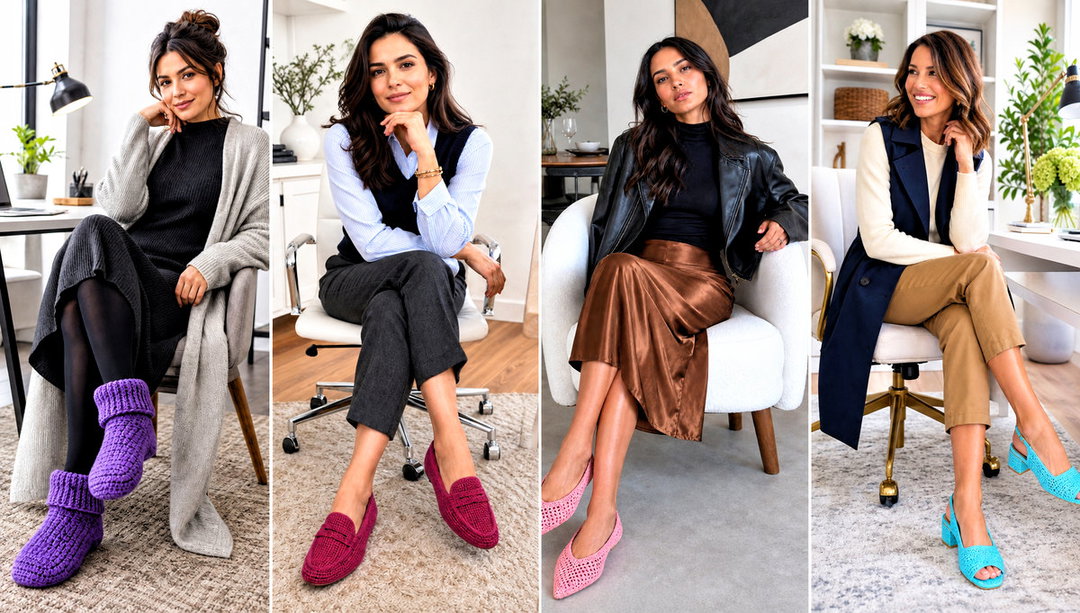 20 Quick Crochet Slippers Outfit Ideas for Cozy Lounging
