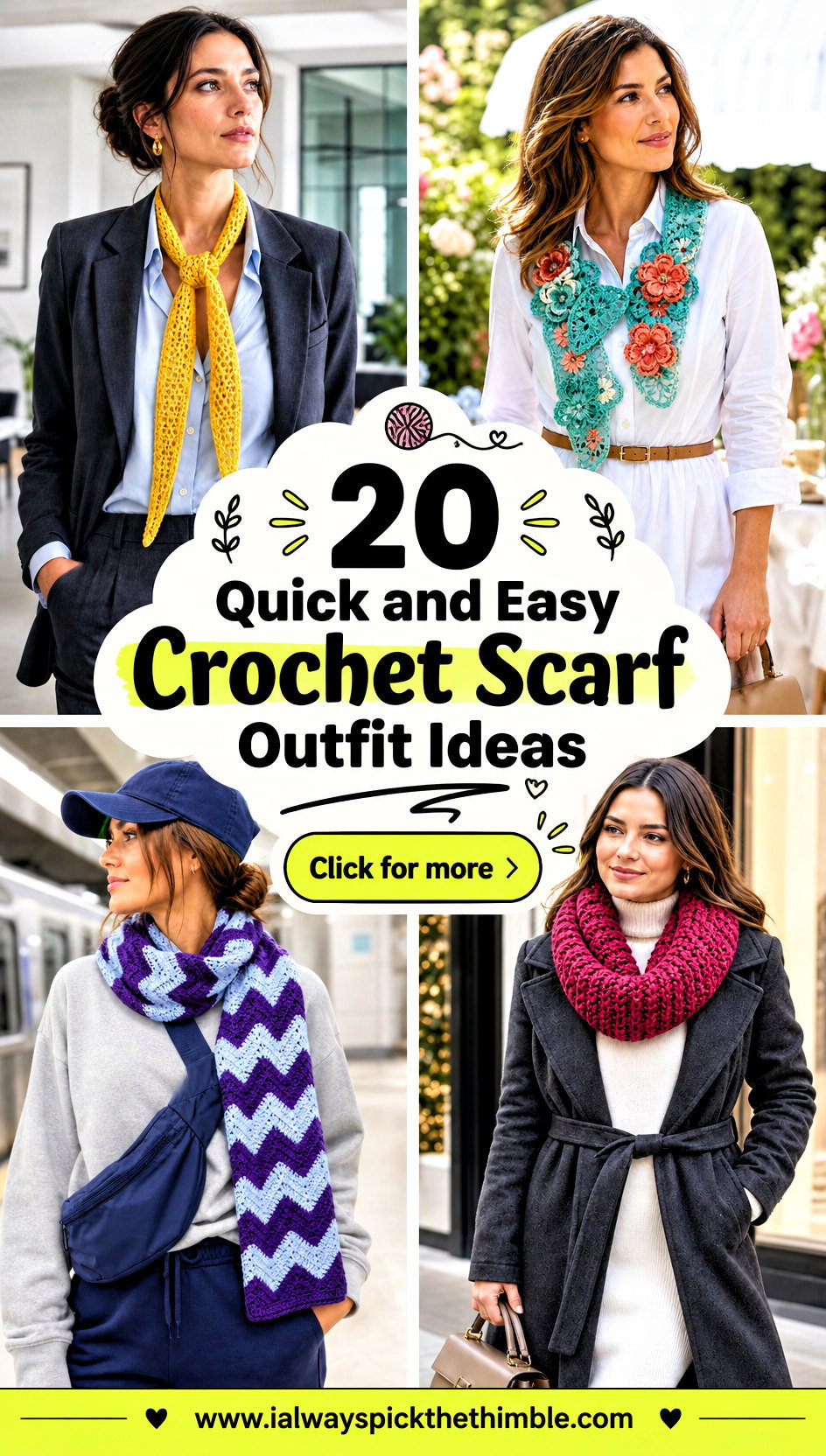 20 Quick and Easy Crochet Scarf Outfit Ideas for Crisp Days - 20 Quick and Easy Crochet Scarf Outfit Ideas for Crisp Days