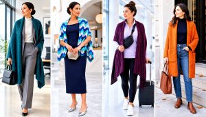 20 Rectangular Crochet Shawls Outfit Ideas for Light Layers