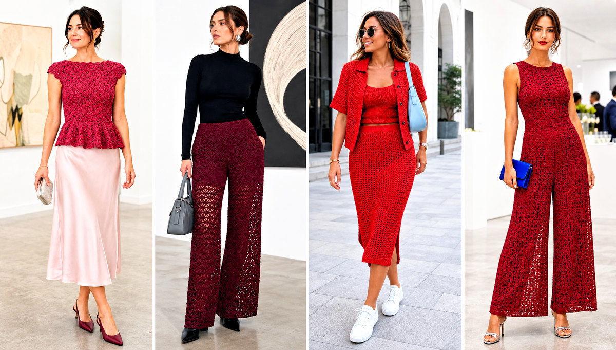 20 Red Crochet Clothing and Outfit Ideas for Bold Looks
