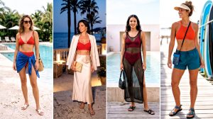 20 Red Crochet Swimwear Outfit Ideas for Poolside Style