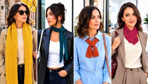 20 Ribbed Crochet Scarf Outfit Ideas for Cozy Winter Wear