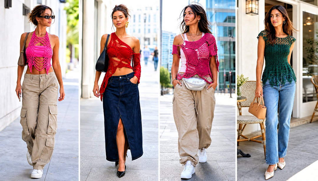 20 Ripped Crochet Top Outfit Ideas for Edgy Street Style