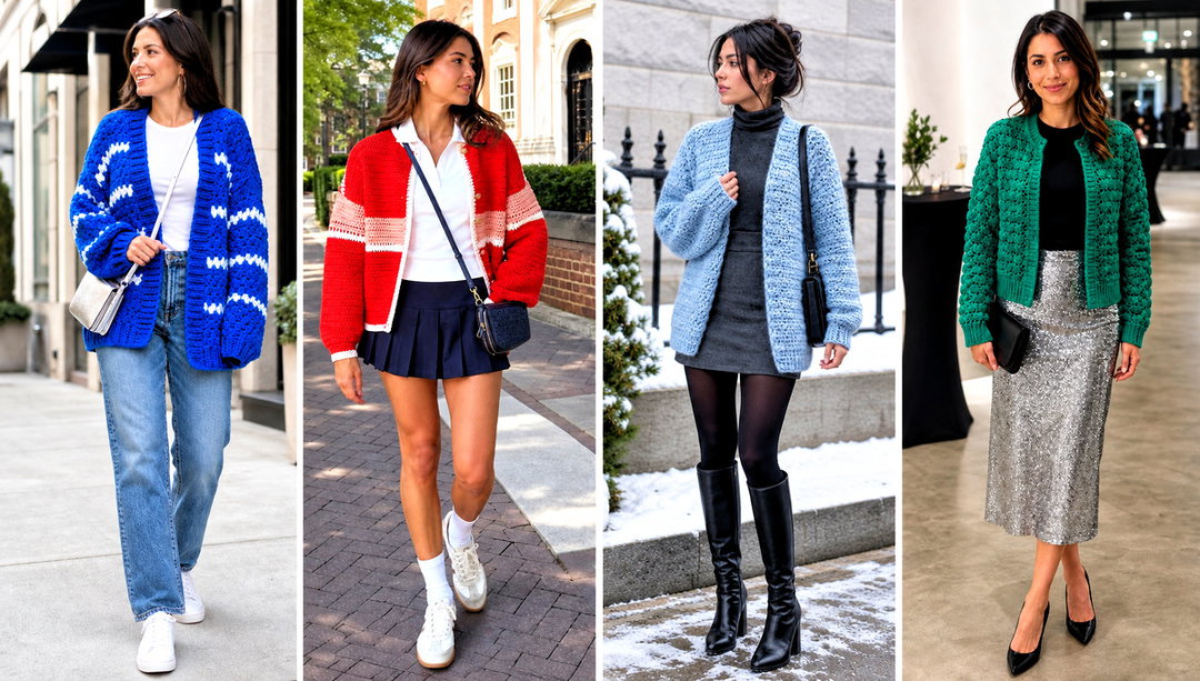 20 Riverbed Crochet Cardigan Outfit Ideas for Cool Mornings