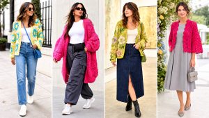 20 Simple Crochet Cardigan for Women Outfit Ideas for Fall