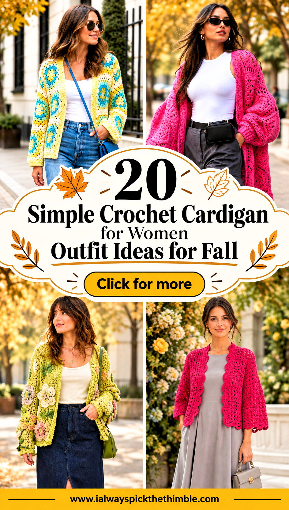 20 Simple Crochet Cardigan for Women Outfit Ideas for Fall - 20 Simple Crochet Cardigan for Women Outfit Ideas for Fall