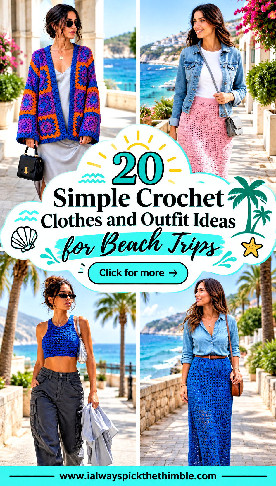 20 Simple Crochet Clothes and Outfit Ideas for Beach Trips - 20 Simple Crochet Clothes and Outfit Ideas for Beach Trips