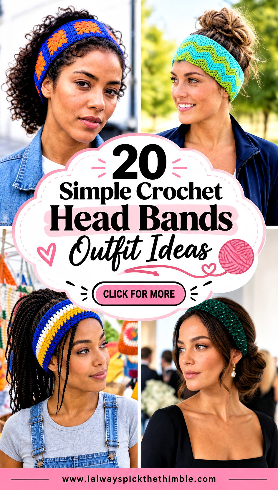 20 Simple Crochet Head Bands Outfit Ideas for Casual Days - 20 Simple Crochet Head Bands Outfit Ideas for Casual Days