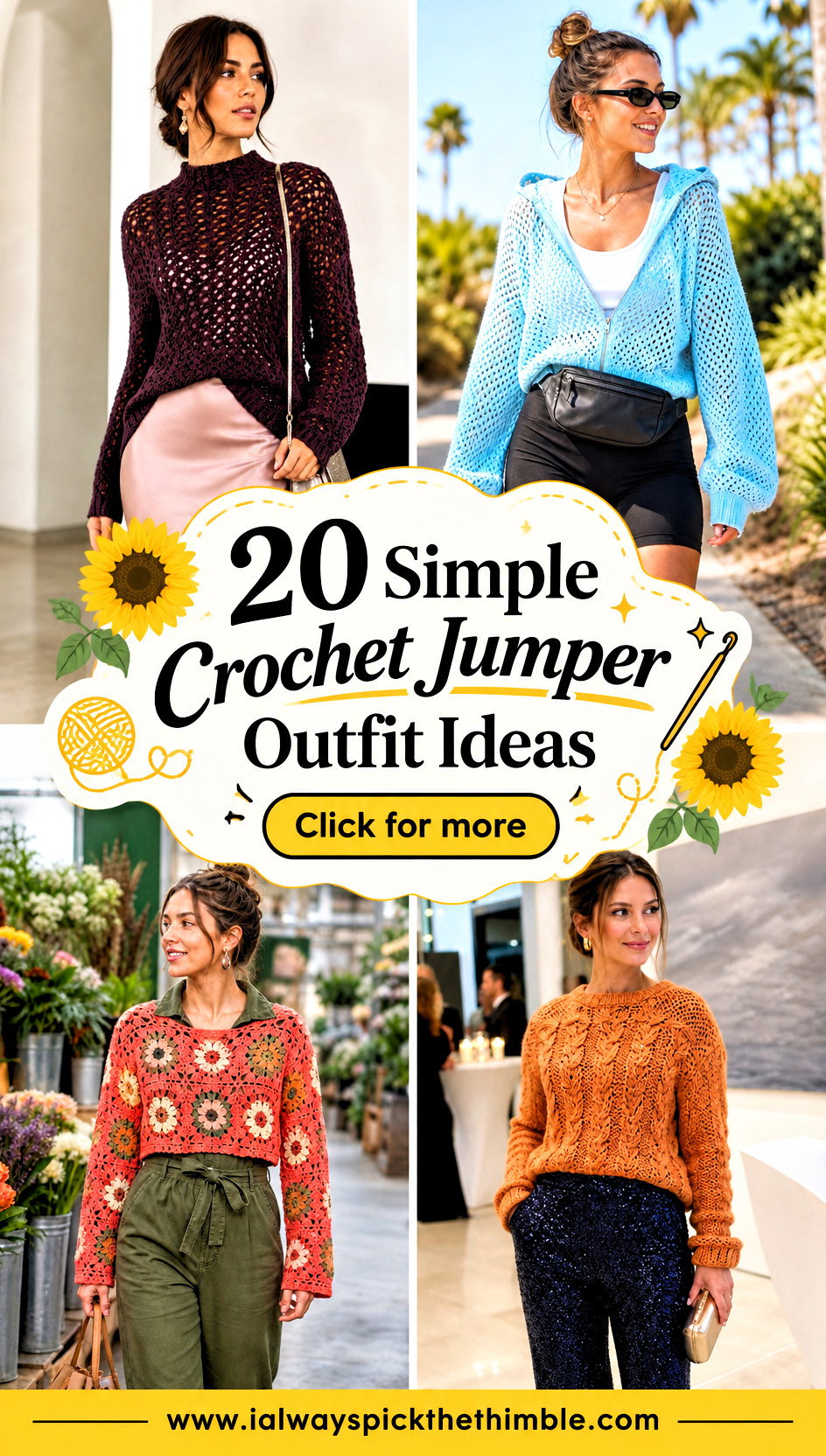 20 Simple Crochet Jumper Outfit Ideas for Cozy Weekends - 20 Simple Crochet Jumper Outfit Ideas for Cozy Weekends