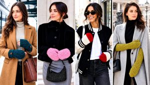 20 Simple Crochet Mittens Outfit Ideas for Winter Walks