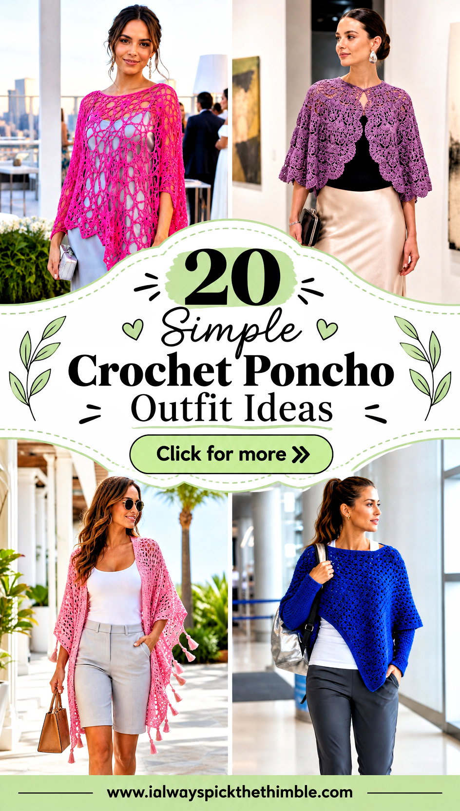 20 Simple Crochet Poncho Outfit Ideas for Easy Layering - 20 Simple Crochet Poncho Outfit Ideas for Easy Layering