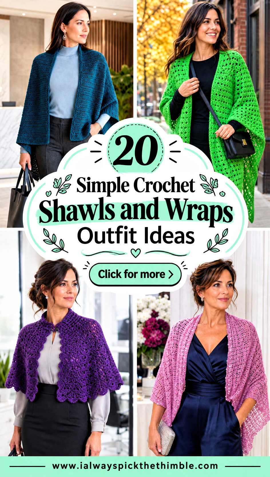 20 Simple Crochet Shawls and Wraps Outfit Ideas for Spring - 20 Simple Crochet Shawls and Wraps Outfit Ideas for Spring