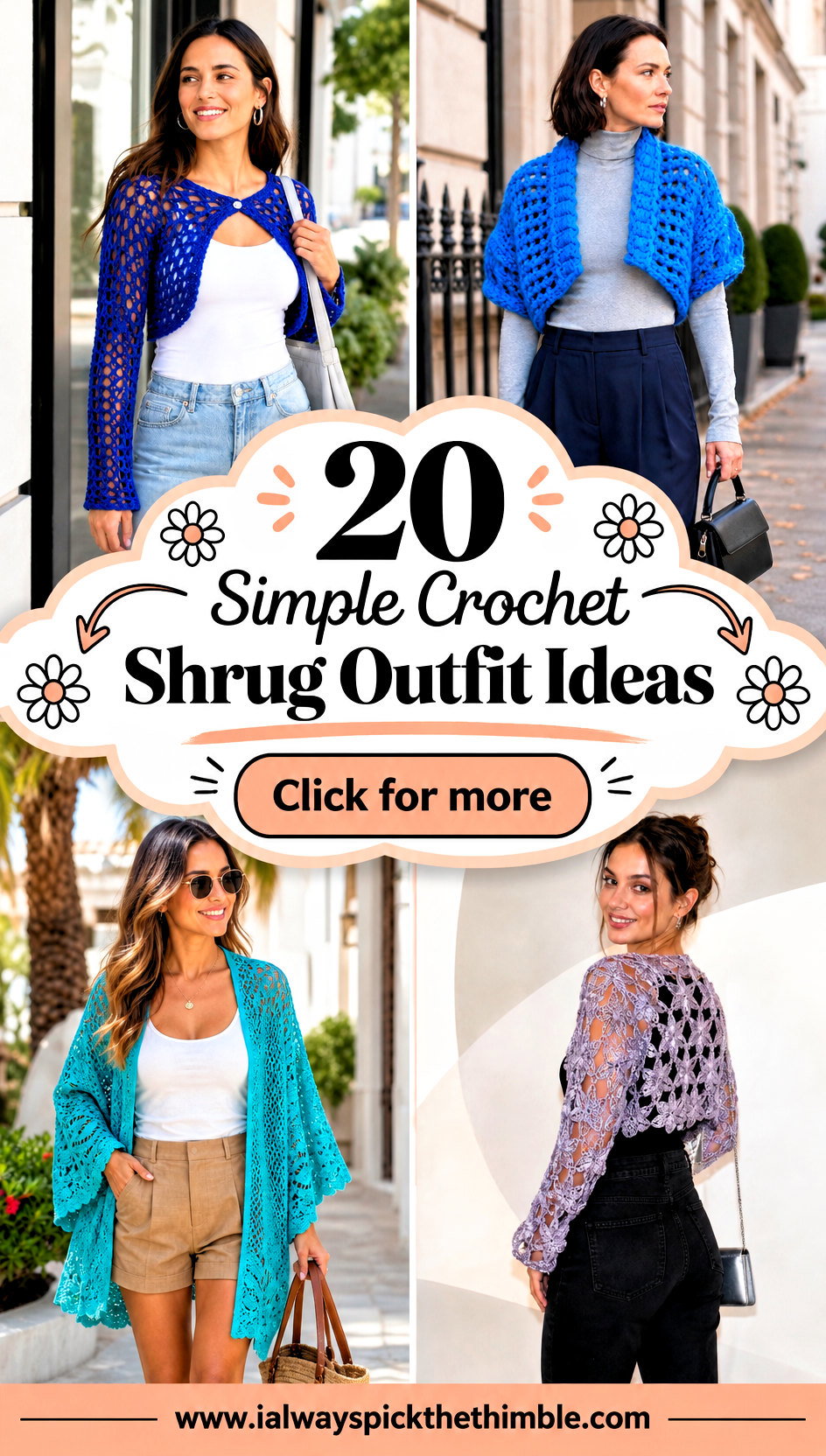 20 Simple Crochet Shrug Outfit Ideas for Summer Dresses - 20 Simple Crochet Shrug Outfit Ideas for Summer Dresses