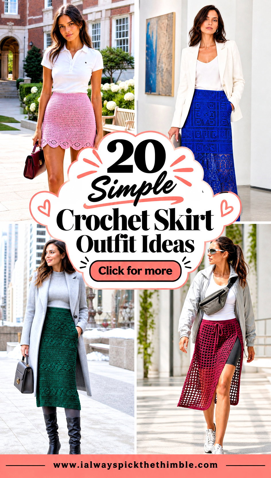 20 Simple Crochet Skirt Outfit Ideas for Warm Days - 20 Simple Crochet Skirt Outfit Ideas for Warm Days