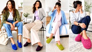 20 Simple Crochet Slippers Outfit Ideas for Cozy Nights In