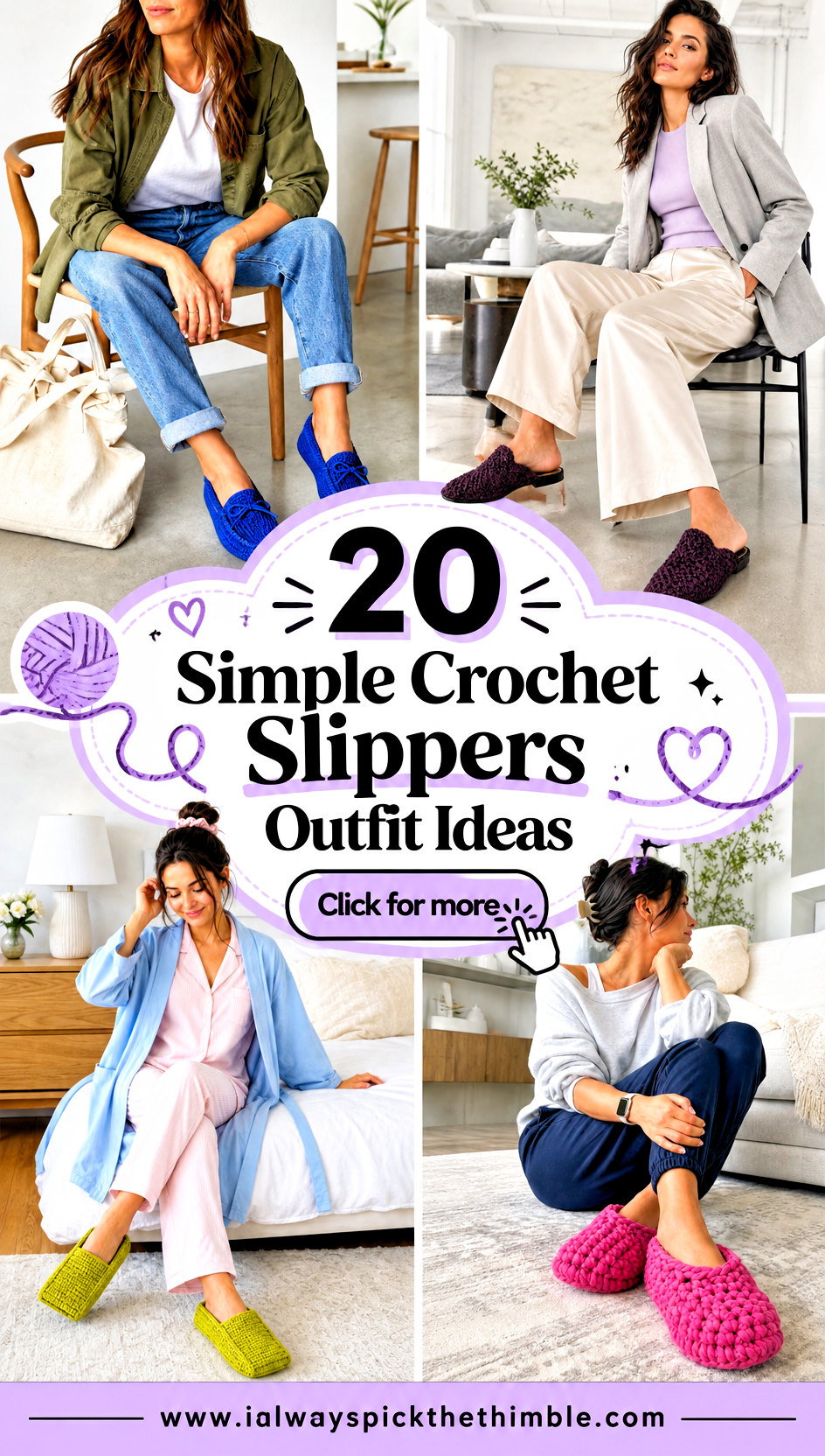 20 Simple Crochet Slippers Outfit Ideas for Cozy Nights In - 20 Simple Crochet Slippers Outfit Ideas for Cozy Nights In