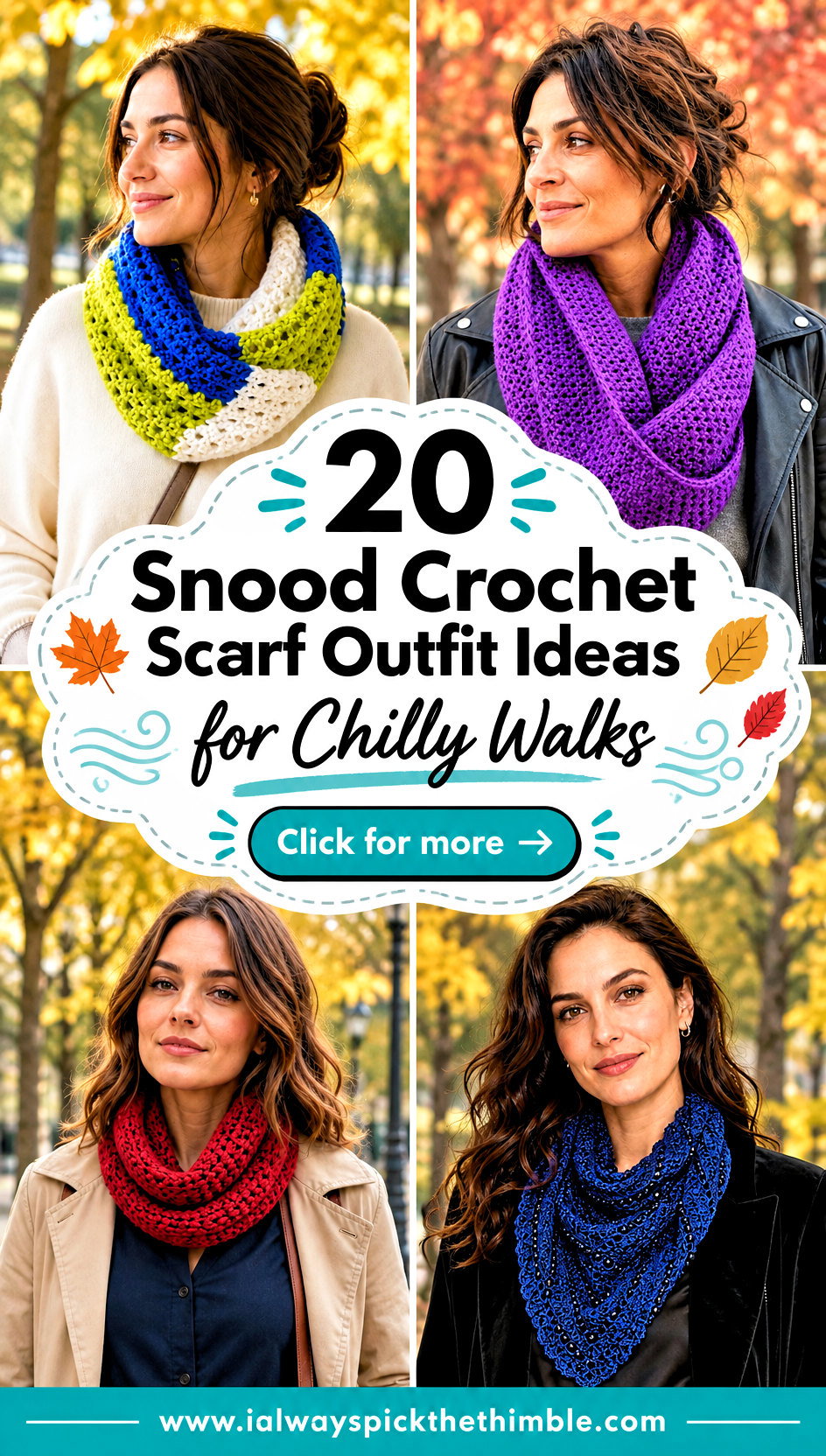 20 Snood Crochet Scarf Outfit Ideas for Chilly Walks - 20 Snood Crochet Scarf Outfit Ideas for Chilly Walks