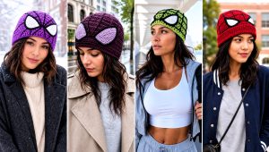 20 Spider-Gwen Crochet Beanie Outfit Ideas for Cosplay