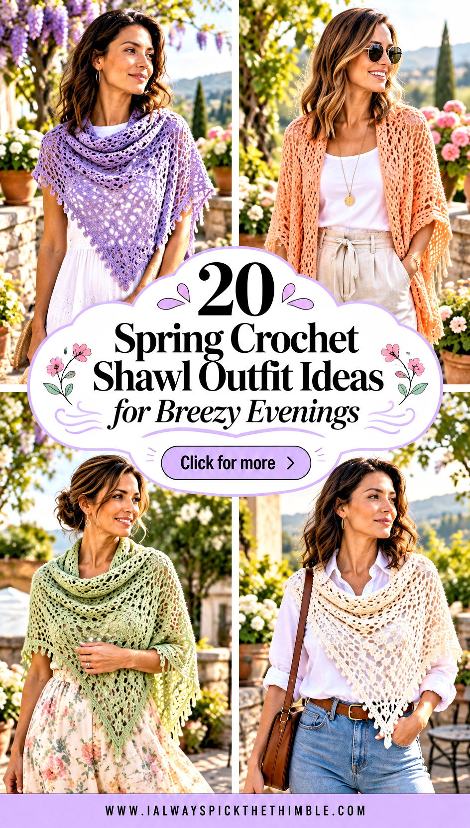 20 Spring Crochet Shawl Outfit Ideas for Breezy Evenings - 20 Spring Crochet Shawl Outfit Ideas for Breezy Evenings