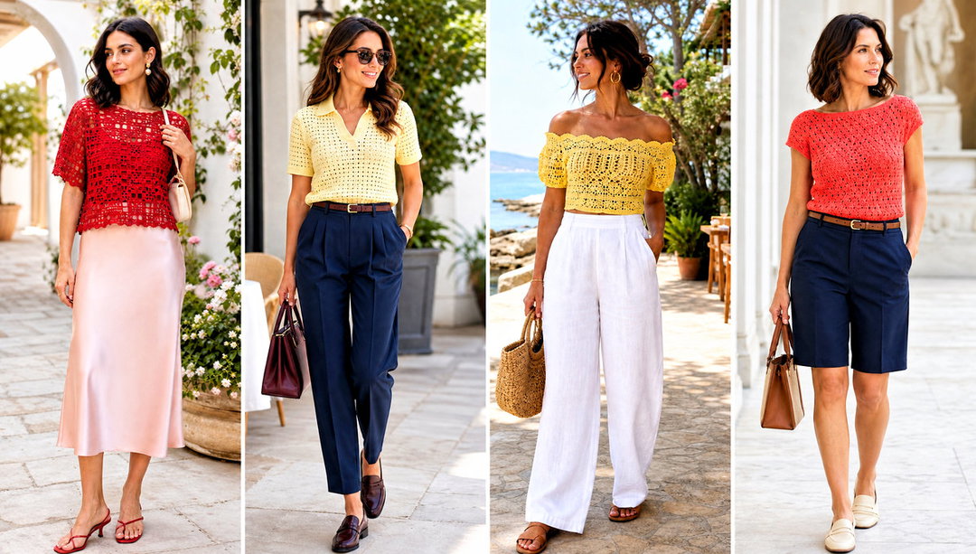 20 Spring Crochet Tops Outfit Ideas for Sunny Afternoons