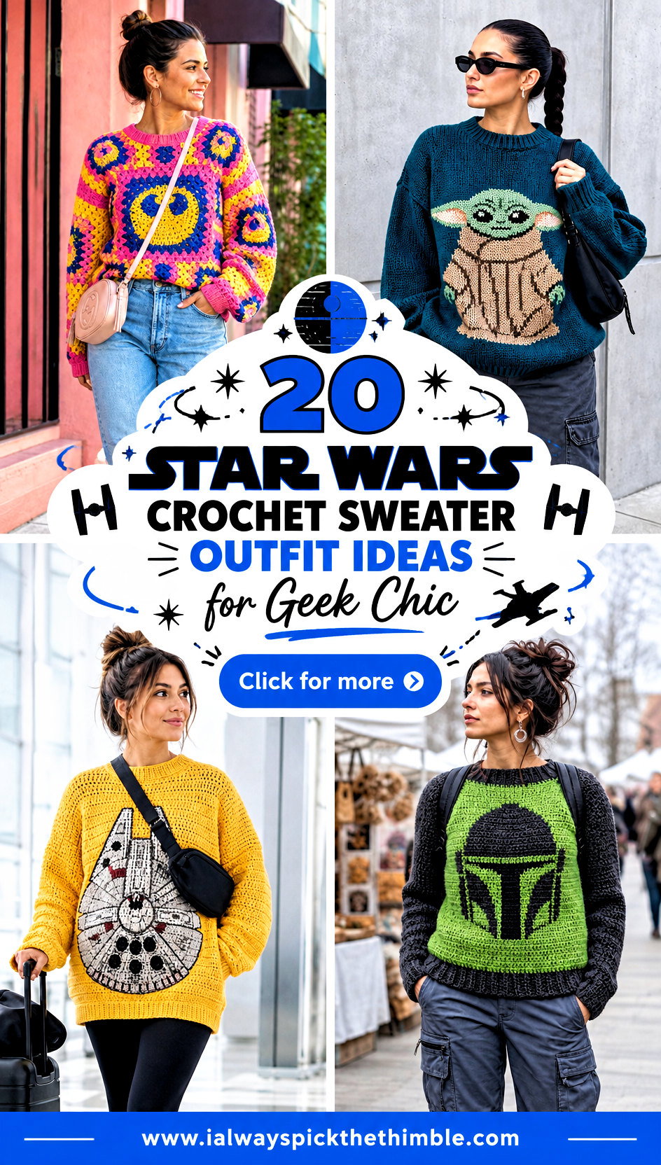 20 Star Wars Crochet Sweater Outfit Ideas for Geek Chic - 20 Star Wars Crochet Sweater Outfit Ideas for Geek Chic