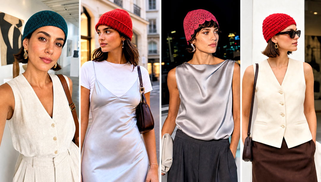 20 Summer Crochet Beanie Outfit Ideas for Breezy Looks