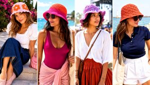 20 Summer Crochet Bucket Hat Outfit Ideas for Sunny Days