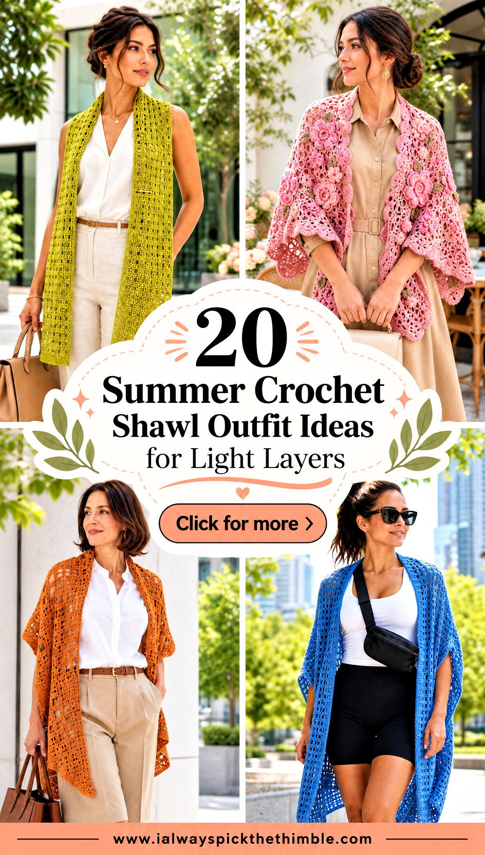 20 Summer Crochet Shawl Outfit Ideas for Light Layers - 20 Summer Crochet Shawl Outfit Ideas for Light Layers