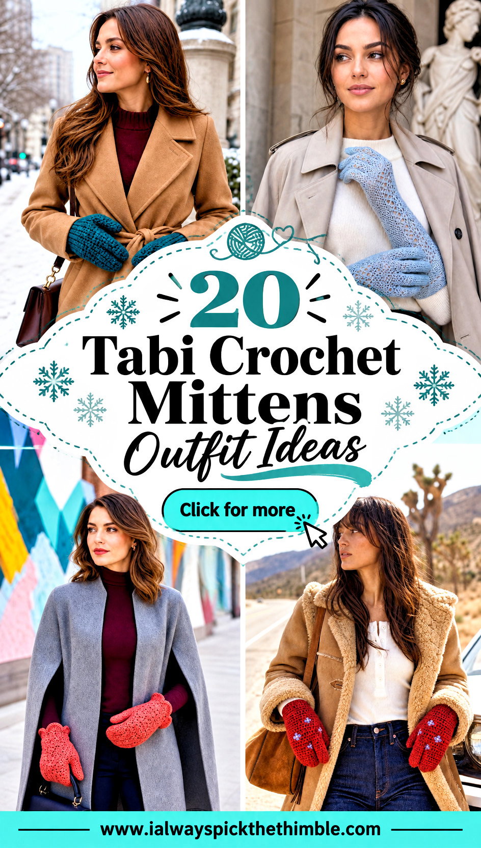 20 Tabi Crochet Mittens Outfit Ideas for Winter Walks - 20 Tabi Crochet Mittens Outfit Ideas for Winter Walks