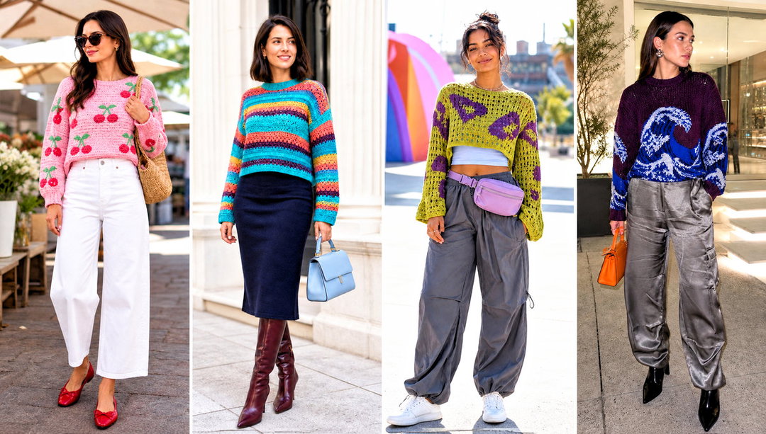 20 Tapestry Crochet Jumper Outfit Ideas for Bold Patterns