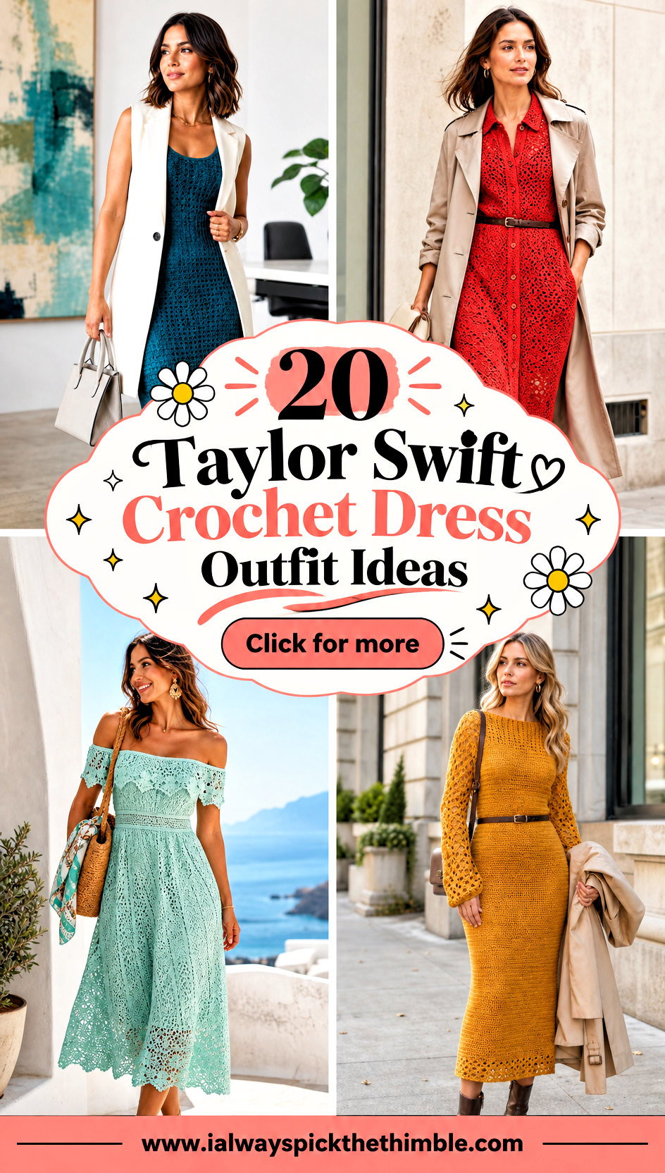 20 Taylor Swift Crochet Dress Outfit Ideas for Retro Style - 20 Taylor Swift Crochet Dress Outfit Ideas for Retro Style