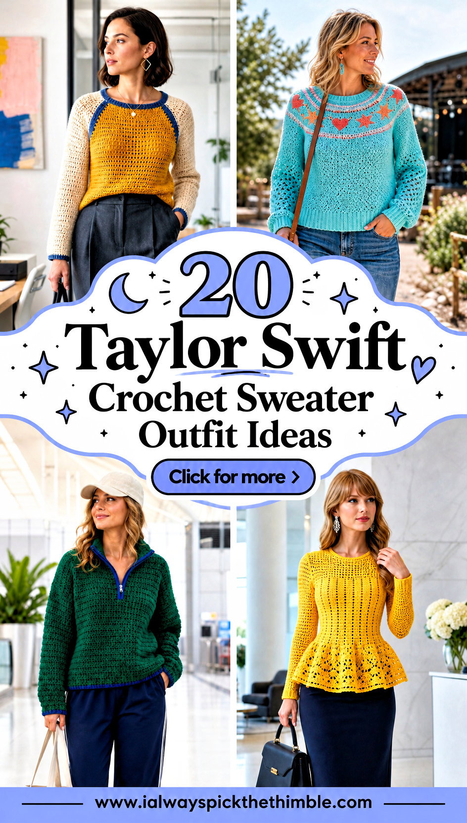 20 Taylor Swift Crochet Sweater Outfit Ideas for Cozy Nights - 20 Taylor Swift Crochet Sweater Outfit Ideas for Cozy Nights