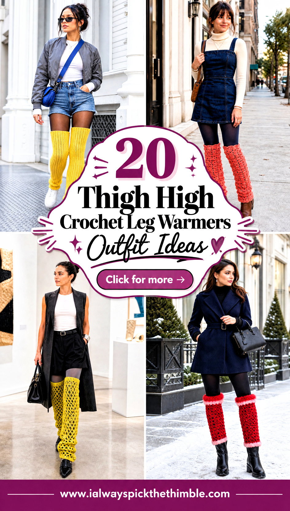 20 Thigh High Crochet Leg Warmers Outfit Ideas With Boots - 20 Thigh High Crochet Leg Warmers Outfit Ideas With Boots