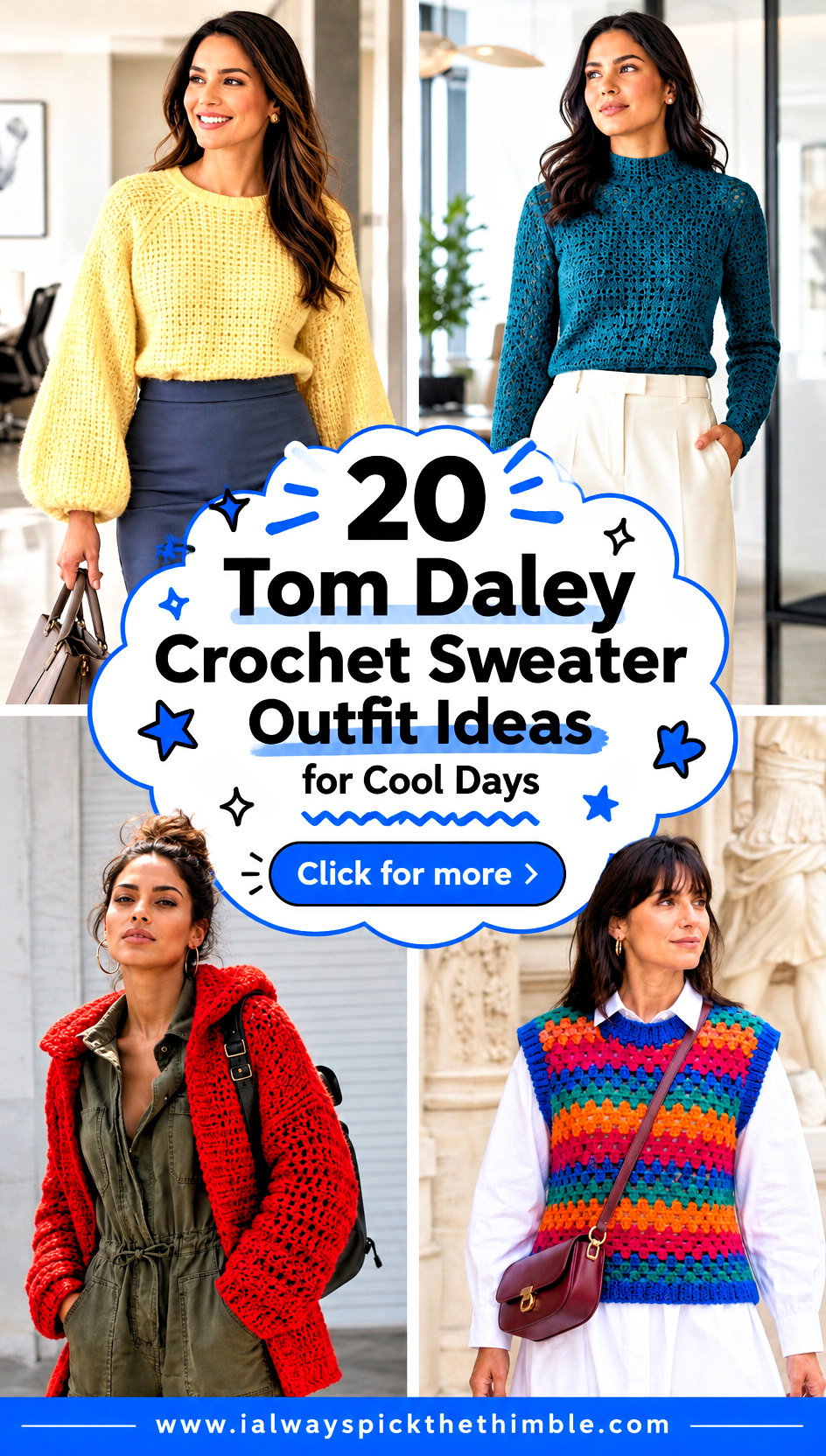 20 Tom Daley Crochet Sweater Outfit Ideas for Cool Days - 20 Tom Daley Crochet Sweater Outfit Ideas for Cool Days