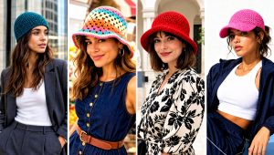 20 Top Down Crochet Hat Outfit Ideas for Casual Weekends